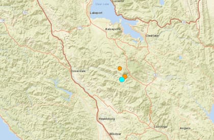 Este 22 de septiembre varios temblores se han registrado en la zona de California.