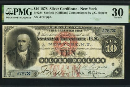 Este billete es considerado una joya en el mundo de la numismática (Heritage Auctions)