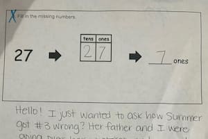 Este cálculo matemático fue compartido por una maestra de primaria