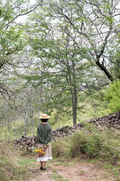 Este campo tiene el gran atractivo de las pircas, que se van entrelazando con el paisaje.