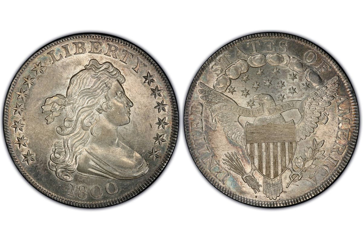 Este dólar de plata de 1800 alcanza valores elevados en el mercado de coleccionistas