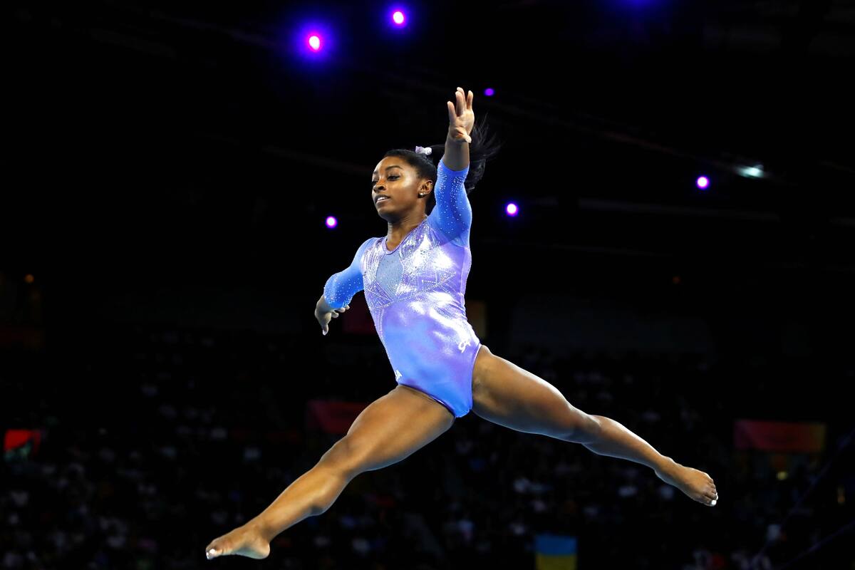 Este domingo, Biles obtuvo el oro en la viga de equilibrio y en suelo