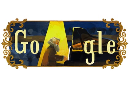 Este domingo, Google homenajea a Johannes Brahms con su doodle