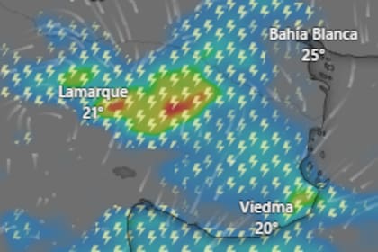 Este domingo rige una alerta por tormentas en varias provincias del país