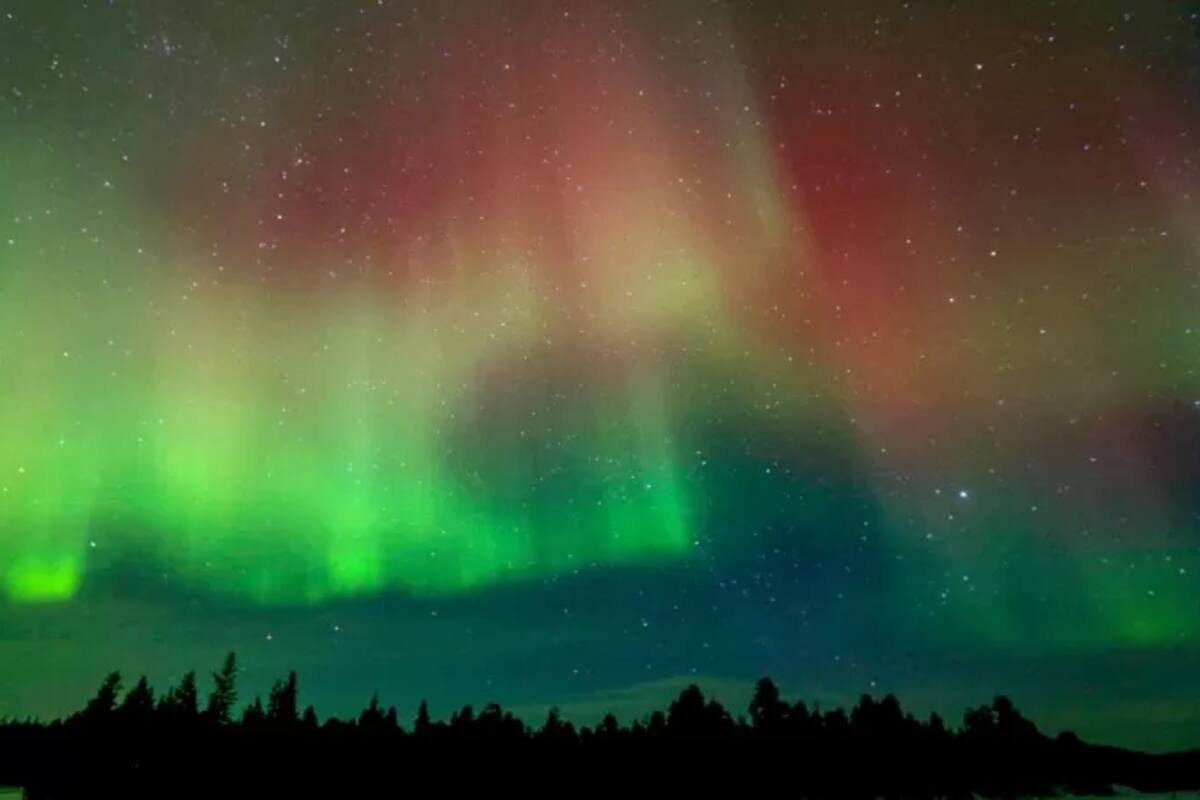 Este domingo se pudieron ver auroras boreales en distintos puntos del hemisferio norte