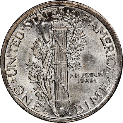 Este ejemplar tiene un valor nominal de diez centavos