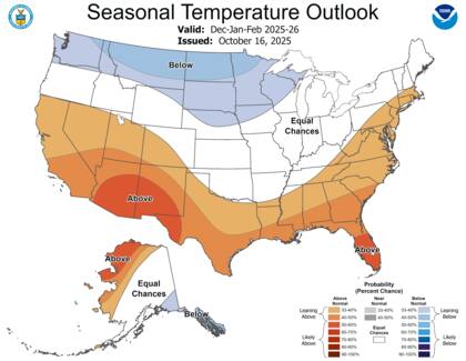 Este era el pronóstico de La Niña para diciembre de 2025, y enero y febrero de 2026