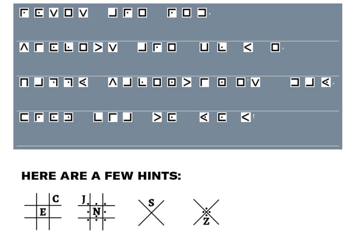 Este es el acertijo que difundió la Agencia Central de Inteligencia en su Twitter