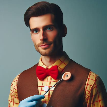 Este es el aspecto de Woody como una persona de carne y hueso