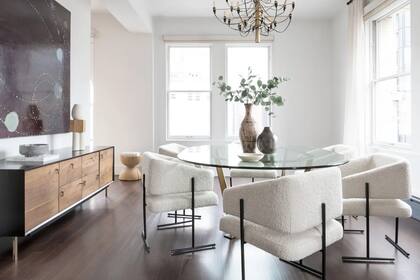 Este es el comedor principal de la expropiedad de Jessica Parker en Nueva York