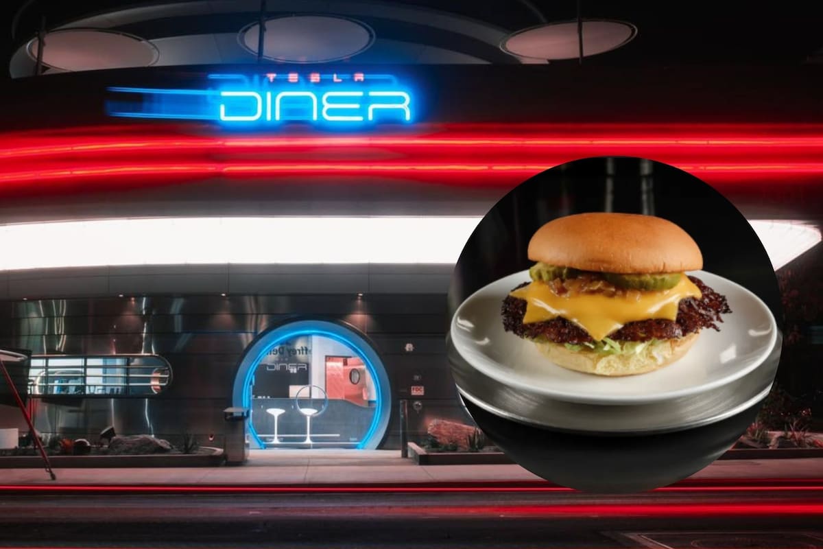 Este es el menú del Tesla Diner, nuevo restaurante de Elon Musk con servicio 24/7 (Facebook /Jianchun Xu-Web/Tesla)