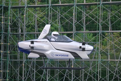 Este es SD-03, el auto volador de la firma japonesa SkyDrive, fundada por ex ingenieros de Toyota