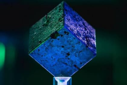 Este es uno de los 664 cubos de uranio del reactor nuclear que los alemanes intentaron construir durante la Segunda Guerra Mundial