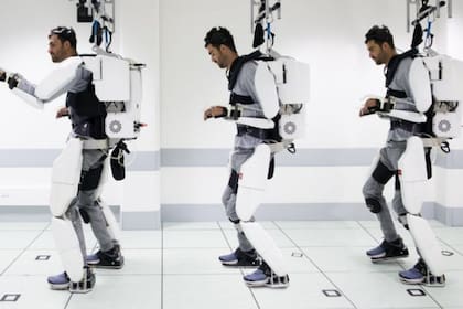 Este exoesqueleto controlado por la mente permitió que un hombre paralítico volviera a caminar
