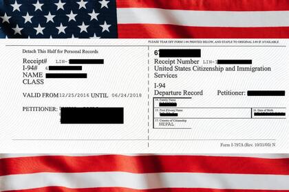 Este formulario es un registro obligatorio para quienes ingresan a Estados Unidos bajo condiciones específicas