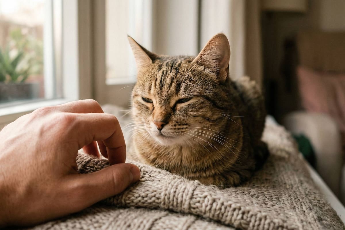 Este gesto se observa entre gatos que conviven pacíficamente, entre madres y crías, y entre gatos y sus humanos de confianza