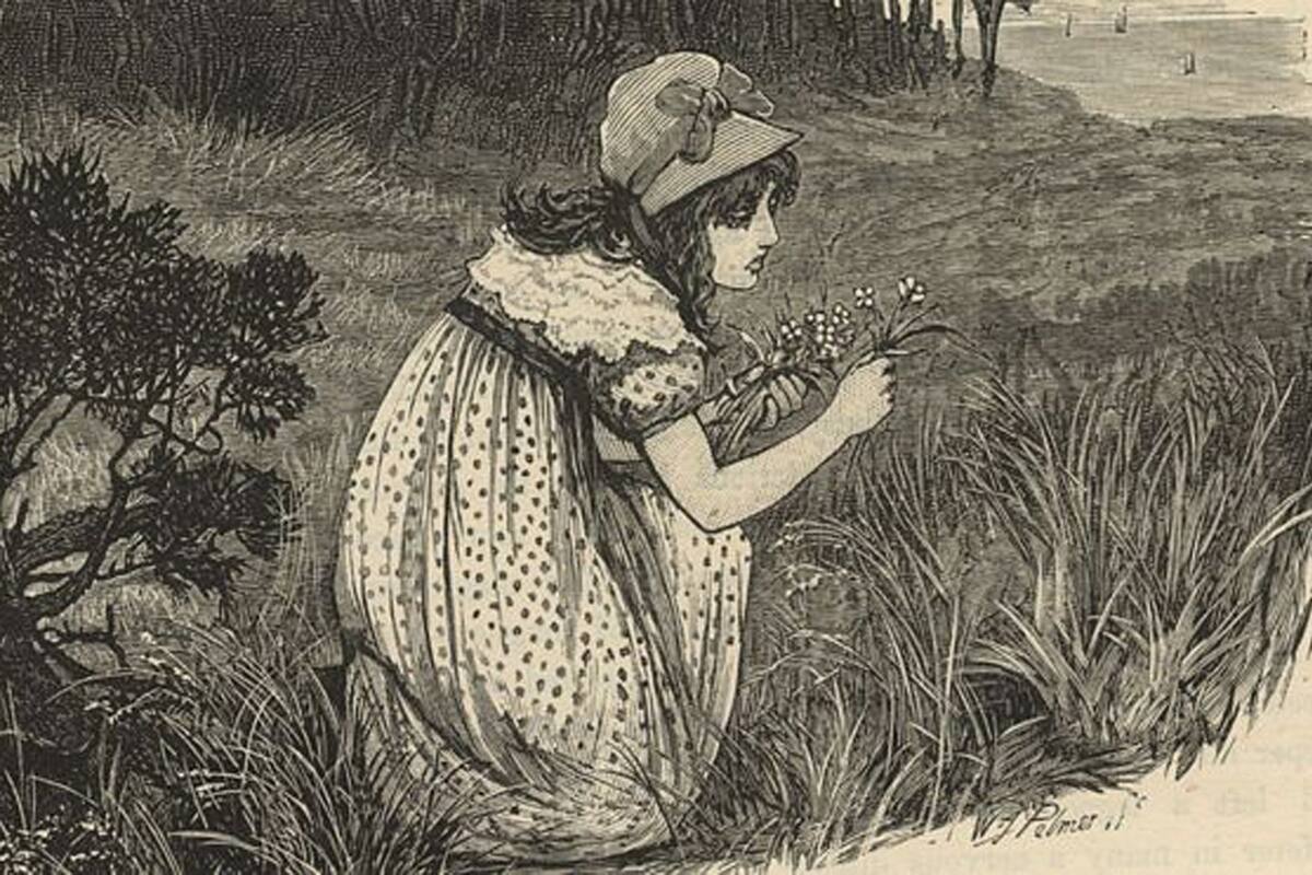 Este grabado "Mary Fairfax Somerville en la pradera" ilustra lo que era gran parte de la vida de quien más tarde se convertiría en una genio autodidacta reconocida por la comunidad científica