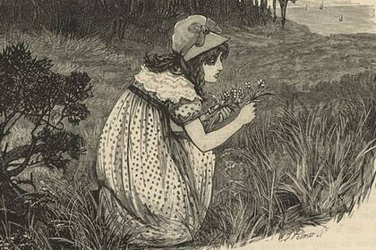 Este grabado "Mary Fairfax Somerville en la pradera" ilustra lo que era gran parte de la vida de quien más tarde se convertiría en una genio autodidacta reconocida por la comunidad científica