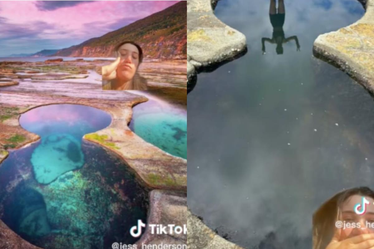 Este lugar queda ubicado en la costa del Royal National Park de Sydney, en Australia (Foto: TikTok @jess_hendersonn)