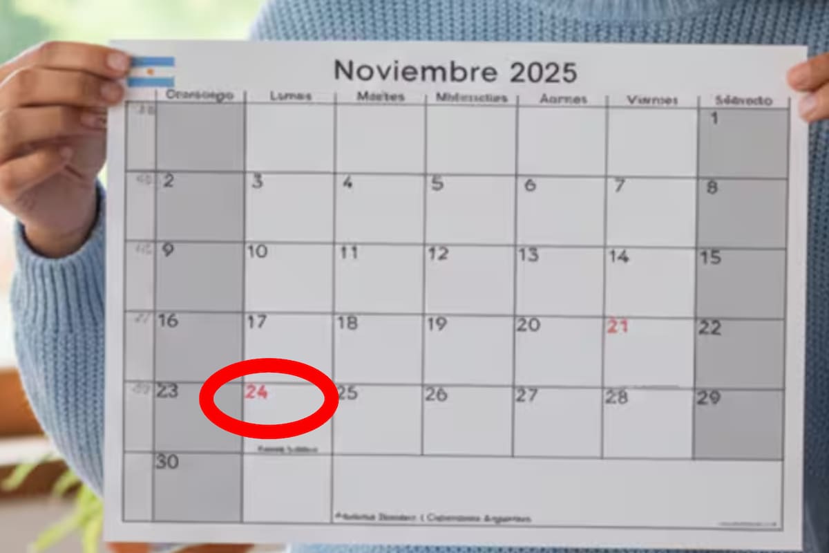 ¿Este lunes 24 de noviembre es feriado?