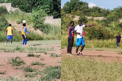 Este lunes, el joven de 18 años participó en su primer entrenamiento junto al cuerpo técnico y plantel del New Hope Waves FC