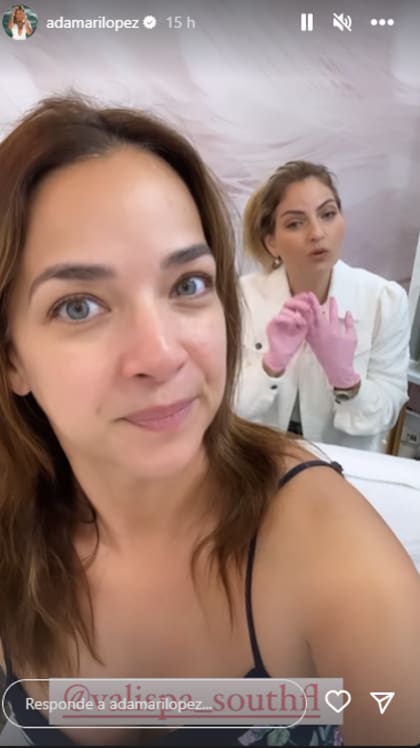 Este lunes, la conductora compartió historias en su Instagram donde aparece en un spa en Miami