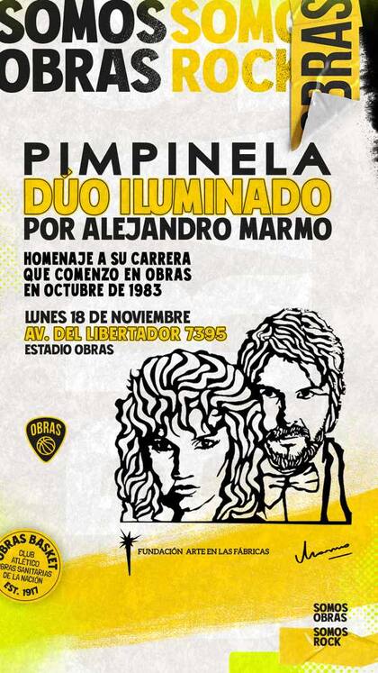 Este lunes, Marmo inaugura una nueva obra en el Estadio Obras Sanitarias; los hermanos Lucía y Joaquín Galán concurrirán al acto