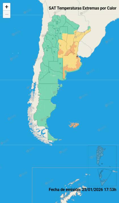 Este lunes rigen alertas por altas temperaturas en diferentes provincias