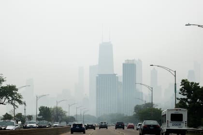 Este martes, Chicago tuvo la peor calidad de aire en el mundo debido al humo de los incendios en Canadá