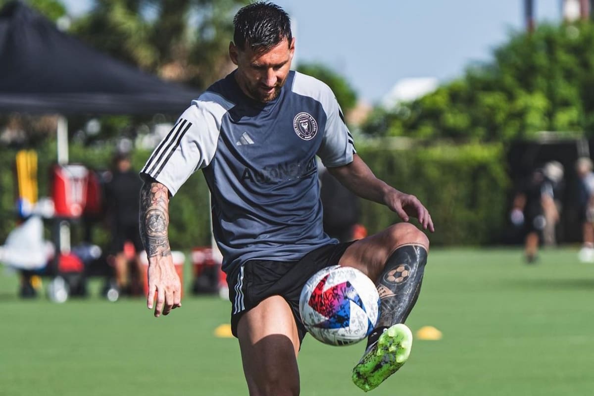 Este martes, Lionel Messi se presentó al entrenamiento en su flamante club, Inter Miami, donde debutará el viernes 21 de julio