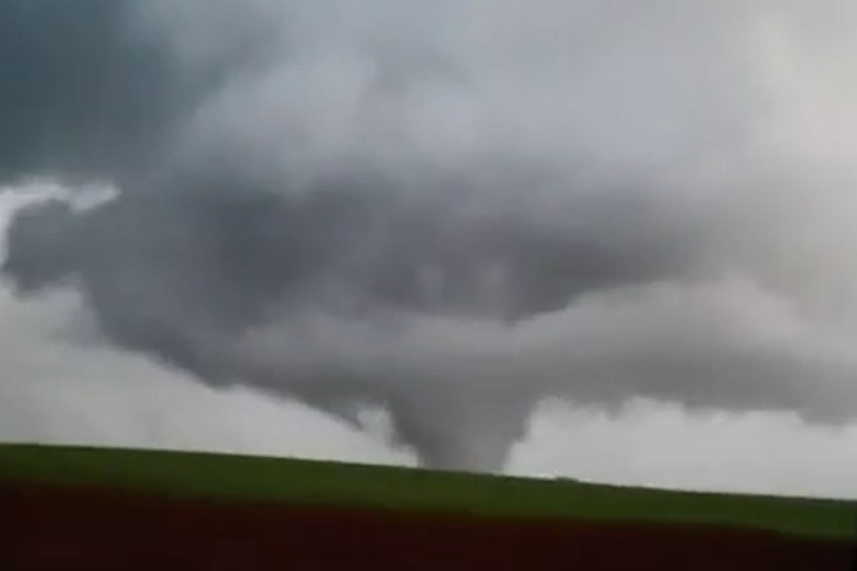 Este martes, se registró un tornado en el sur de Brasil