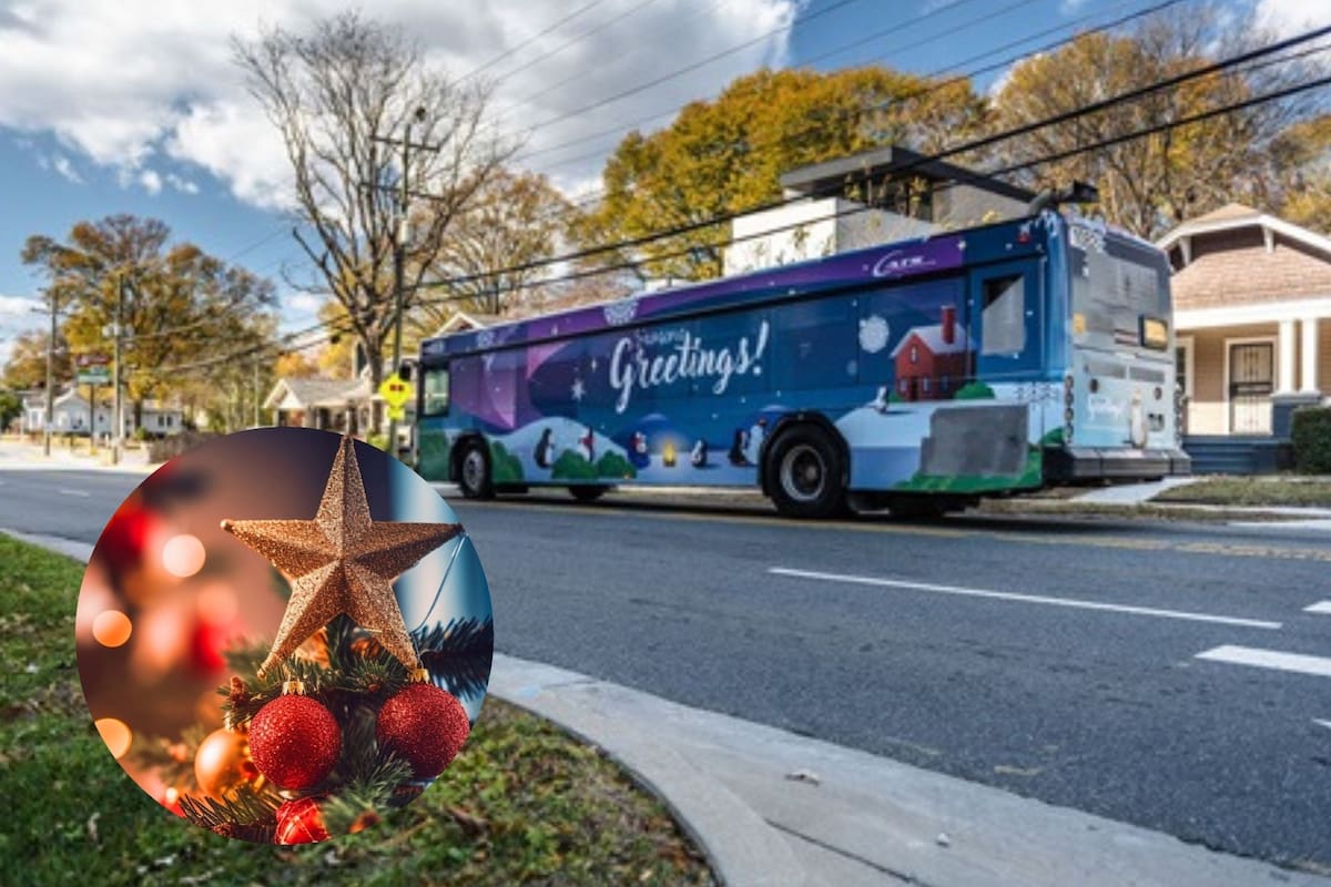 Este vehículo circula por diversas rutas de la ciudad desde el 7 de diciembre de 2024 hasta el 4 de enero de 2025 (charlottenc.gov)
