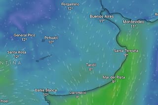 Emiten una alerta amarilla por frío extremo y vientos para este viernes
