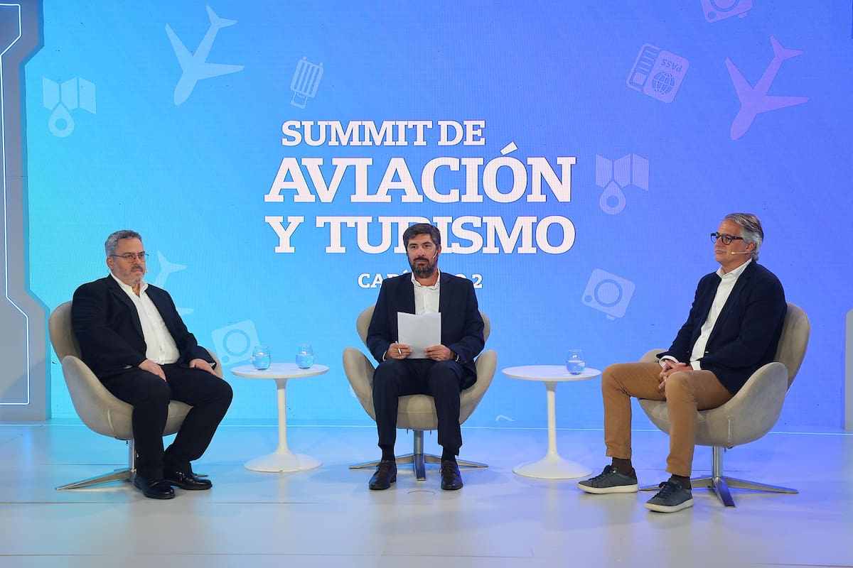Esteban Abolsky (Arakur), Ignacio Federico (LA NACION) y Diego García (CVC Corp)