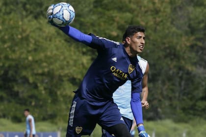 Esteban Andrada, al arquero titular de Boca