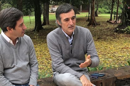 Esteban Bullrich durante su viaje a Misiones para apoyar la candidatura de Martón Goerling