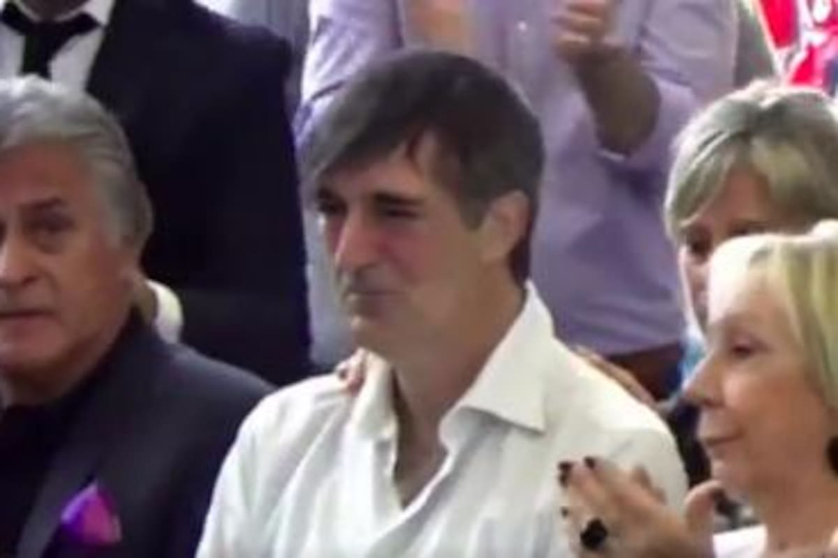 Esteban Bullrich fue ovacionado durante un acto institucional en River.