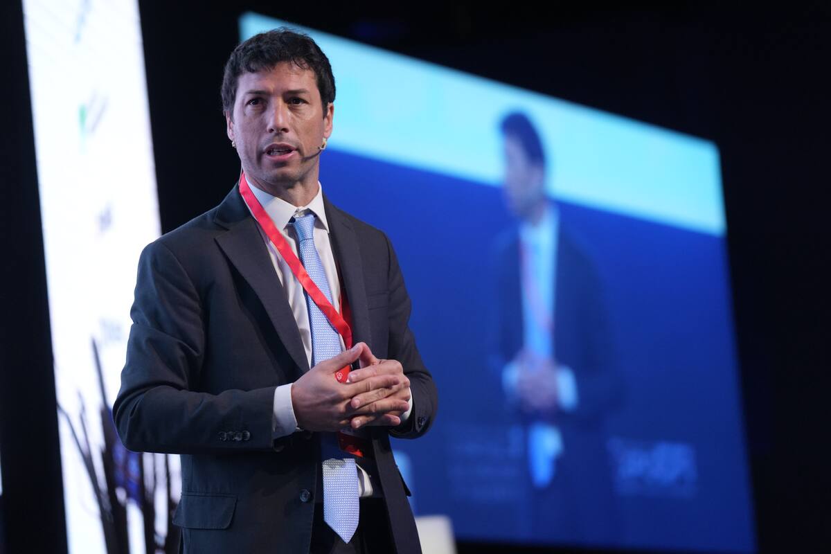 Esteban Domecq habló ante inversores en Córdoba.