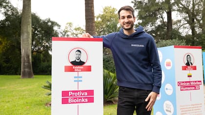 Esteban Silva, trabaja en la industria textil y con su emprendimiento Protiva bioinks fue el otro argentino seleccionado por Impulso Joven.