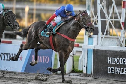 Esteban Torres, sobre Nievre, logró su triunfo más importante en el Gran Premio República Argentina (G1)