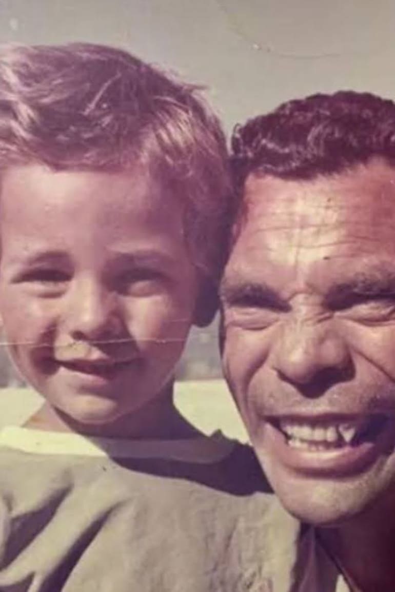 Esteban Valdés junto a su padre, el famoso Don Ramón