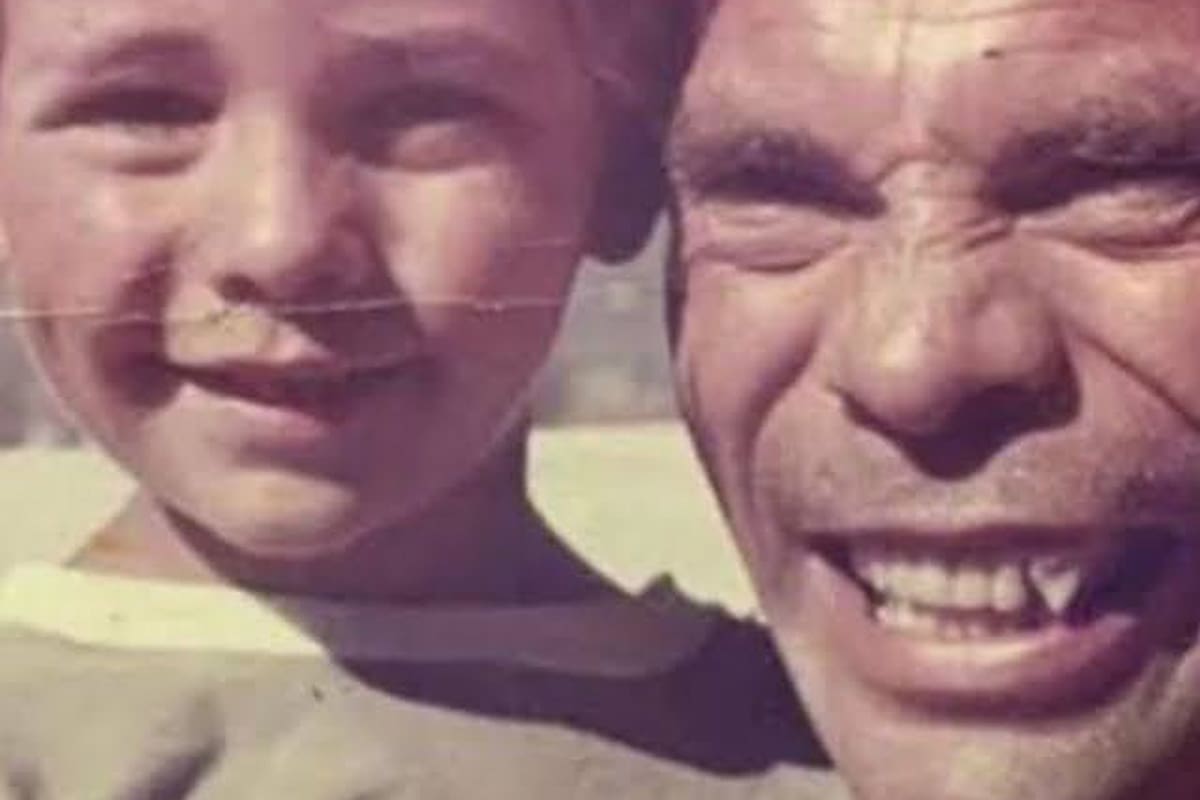 Esteban Valdés junto a su padre, el famoso Don Ramón