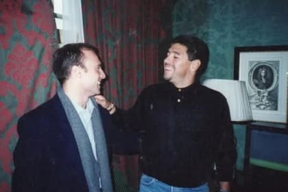 Esteban y Diego Maradona en Oxford