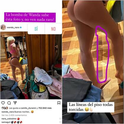 Estefanía Berardi señaló la edición de Wanda Nara en sus posteos