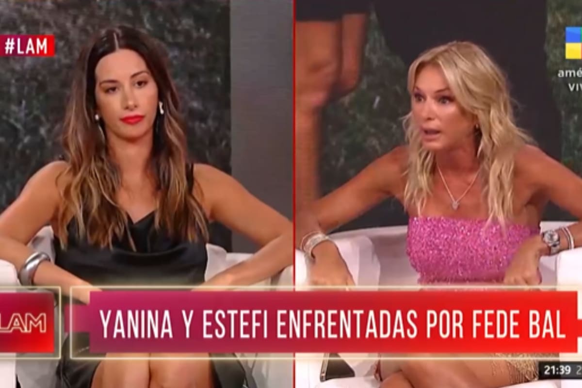 Estefi Berardi y Yanina Latorre protagonizaron un tenso momento tras cruzarse en LAM (Foto: Captura de video)