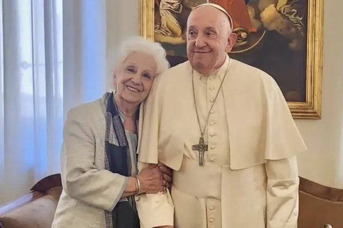 Estela de Carlotto y el papa Francisco