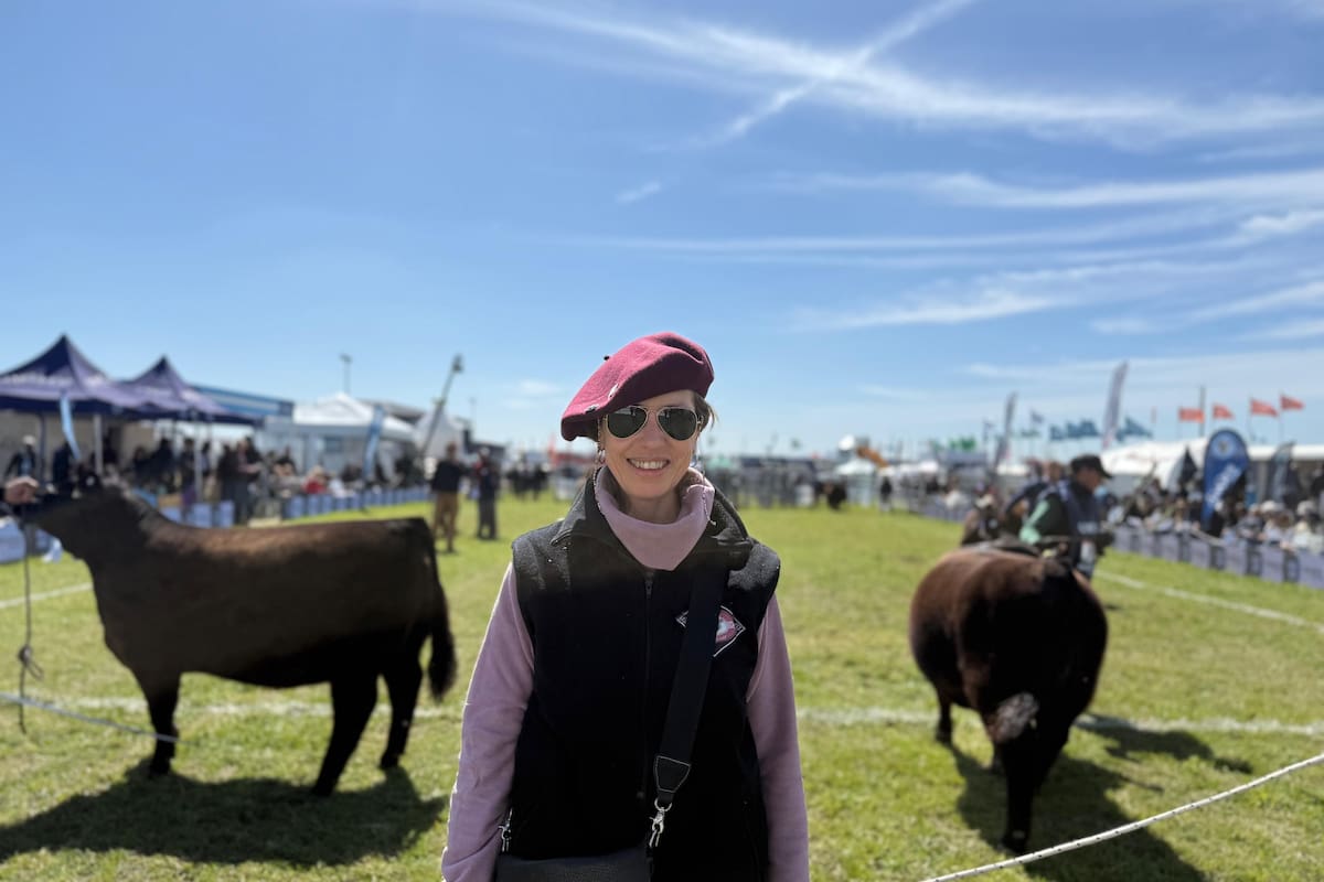 Estela Parisi en la Semana Angus de Primavera en Cañuelas