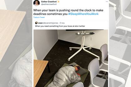 Esther Crawford se hizo viral por una foto que la muestra durmiendo en la oficina de Twitter tras la llegada de Elon Musk, y se transformó en una de sus ejecutivas más visibles, pero esta semana fue despedida por la compañía