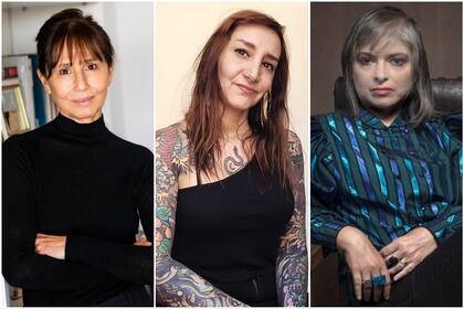 Esther Cross, Flor Canosa y Mariana Enriquez