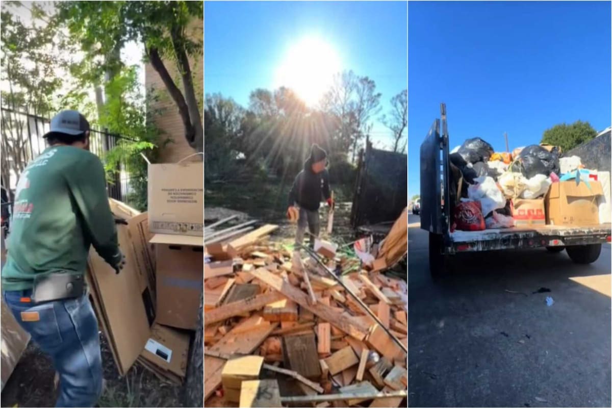 Estos inmigrantes latinos pusieron un negocio de remoción de basura y ahora ganan más de US$2000 al día